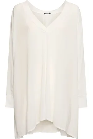 Balmain Cotton Blend Jersey V-neck Kaftan