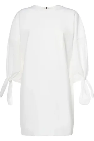 Max Mara Cotton Poplin Lace-up Mini Dress
