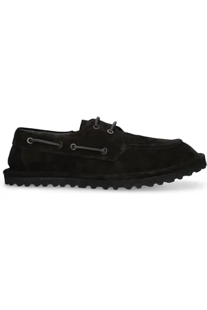 DRIES VAN NOTEN Suede Lace-up Loafers