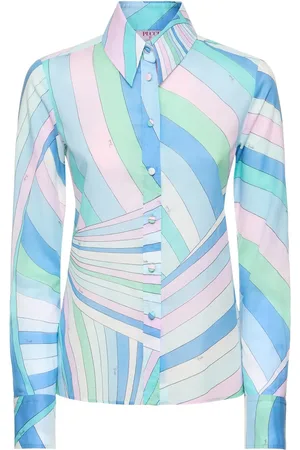 Puccini Printed Cotton Muslin Shirt