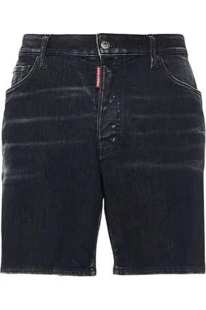 Dsquared2 Marine Stretch Cotton Denim Shorts