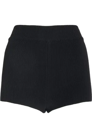 Ami Red Adc Cotton Blend Mini Shorts