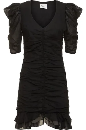 Marant Etoile Sireny Gathered Cotton Mini Dress