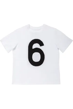 Maison Margiela Logo Print Cotton Jersey T-shirt