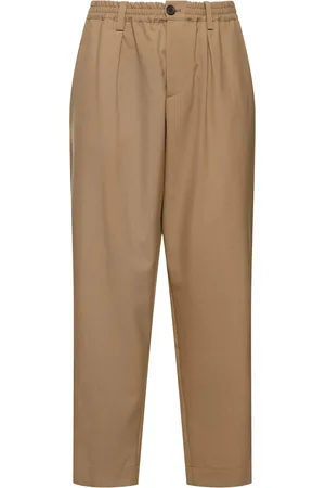 Marni Tropical Wool Loose Crop Pants