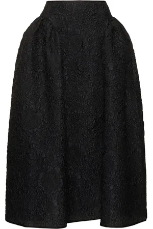 Cecilie Bahnsen Fabiola Borage Cloqué Midi Skirt