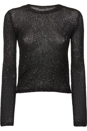 Balenciaga Fitted Long Sleeve Crewneck Top