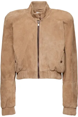 MAGDA BUTRYM Suede Bomber Jacket
