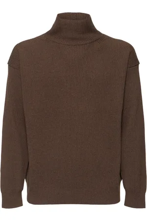 Auralee Super Fine Wool Rib Knit Sweater