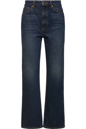 Khaite Abigail High Rise Straight Jeans