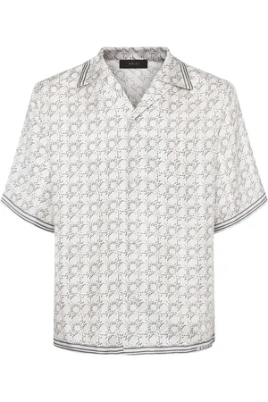 AMIRI Ma Quad Silk Bowling Shirt