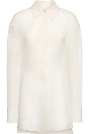 DEL CORE Sheer Silk Chiffon Shirt