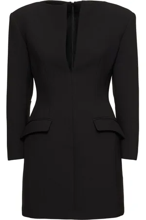 The Andamane Tilde Structured Crepe Mini Blazer Dress