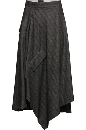 REMAIN Striped Draped Skirt