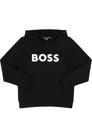 HUGO BOSS Printed Cotton Blend Hoodie