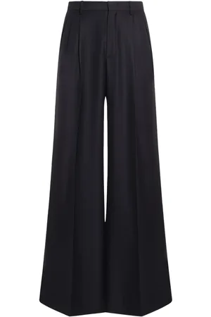 Etro Extra Wide Pleated Wool Pants