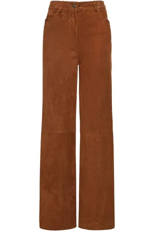 GIUSEPPE DI MORABITO Suede Leather Pants