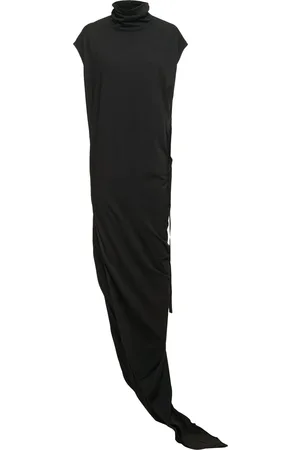 Rick Owens Edfu Draped Jersey Long Dress