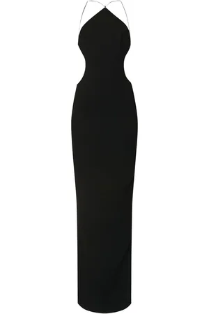 Monot Triangle Top Crepe Halterneck Dress