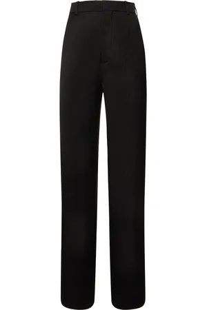 ANN DEMEULEMEESTER Gertie High Waist Satin Straight Pants