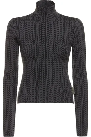 Marc Jacobs Monogram Compact Knit Mockneck Sweater