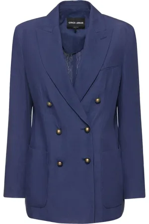 Giorgio Armani Double Breast Linen Blazer