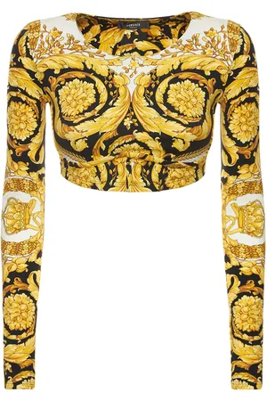 VERSACE Barocco Tech Jersey Long Sleeve Top