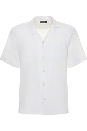 Frescobol Carioca Angelo Linen Bowling Shirt