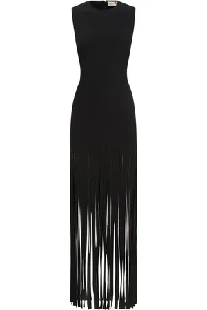 Puccini Tech Scuba Fringed Long Dress