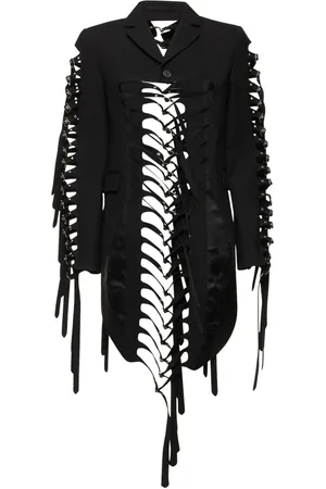 NOIR KEI NINOMIYA Oxford Wool Twill Blazer W/ Buckles