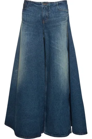 Y / PROJECT Denim Pant Maxi Skirt