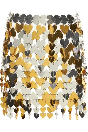 Paco rabanne Heart Shaped Sequins Mini Skirt