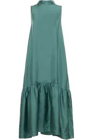 ASCENO The Oslo Silk Twill Dress