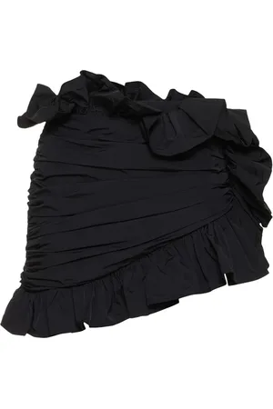 AREA Ruffled Nylon Mini Skirt