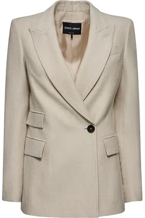 Giorgio Armani Drill Linen & Wool Jacket