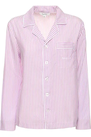 Sporty & Rich Serif Logo Long-sleeve Pajama Top