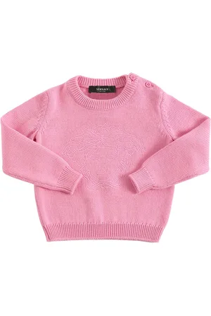 VERSACE Medusa Embroidered Logo Wool Sweater