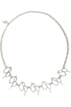BLUMARINE Metallic Logo Belt