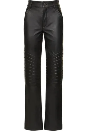 GIUSEPPE DI MORABITO Leather Straight Pants