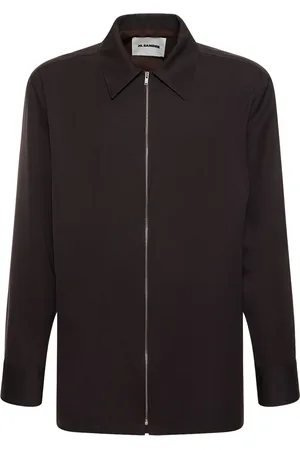 Jil Sander Virgin Wool Zipped Shirt