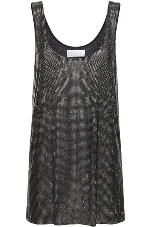 GIUSEPPE DI MORABITO Crystal Embellished Mini Tank Dress