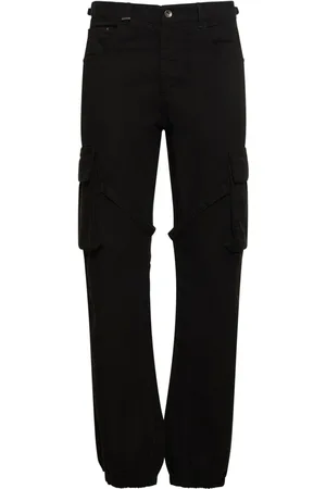 FLÂNEUR Low Rise Cotton Cargo Pants