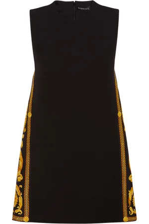 VERSACE Barocco Envers Satin Mini Dress
