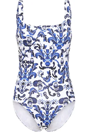 EMILIA WICKSTEAD Ana Printed Jersey One Piece Swimsuit