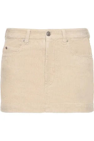 Marant Etoile Rania Corduroy Cotton Linen Mini Skirt