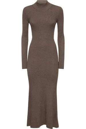 Peter Do Silk & Viscose Knit Open Back Maxi Dress