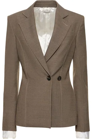 Peter Do Wool Blend Side Button Blazer