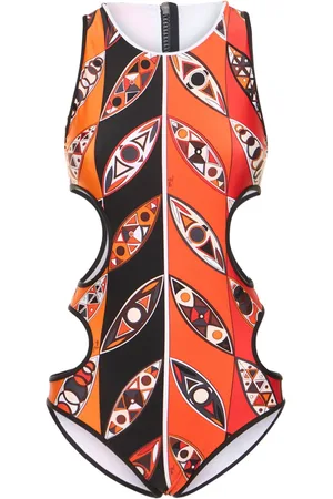 Puccini Girandole Cutout Lycra Onepiece Swimsuit