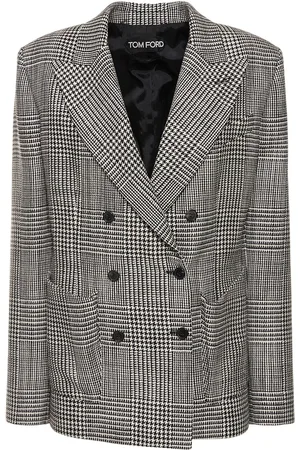 Tom Ford Prince Of Wales Wool Jacket