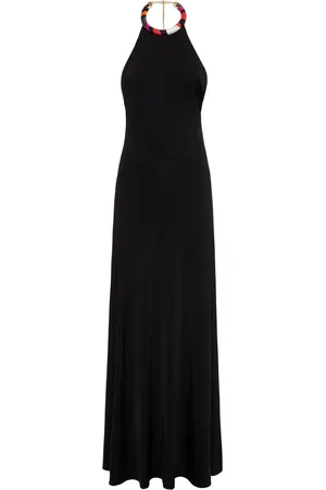 Puccini Long Jersey Halter Long Dress